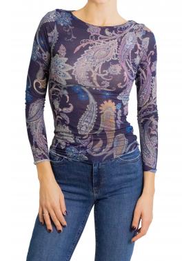 Maglia misto cashmere fantasia 